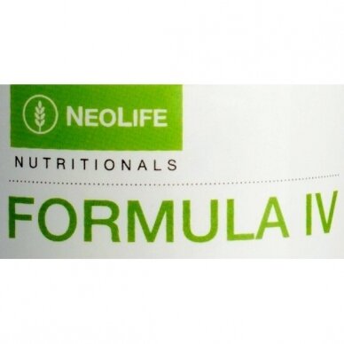 „Formula IV“, Polivitamin and Minerals Supplement Neolife 3