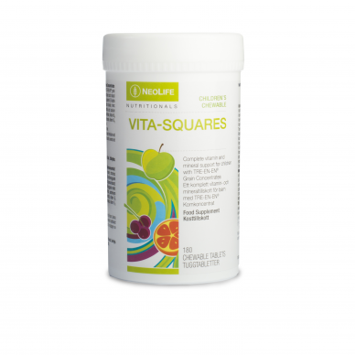 Vita-Squares, Polivitamins for Kids, Chewable Tablets NeoFe